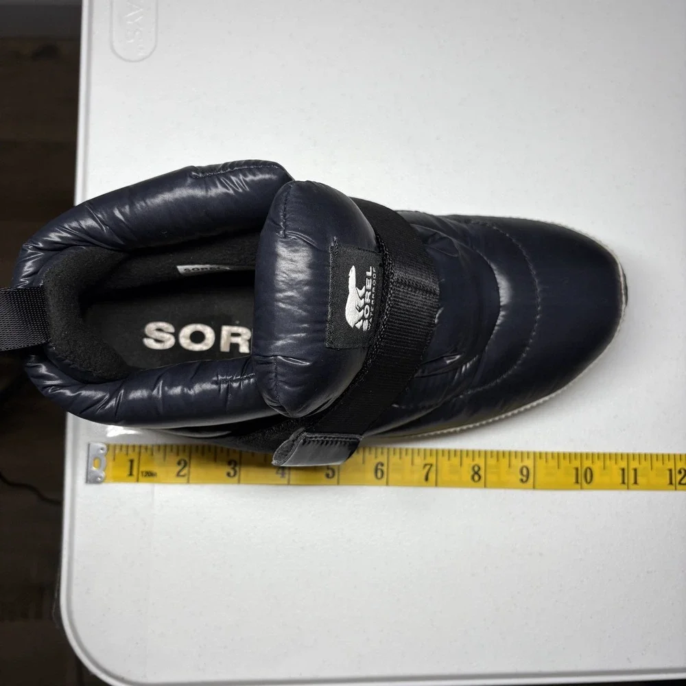 SOREL Womens Out‎ N About Puffy Waterproof Winter Sneaker Boots Size 8 Navy Blue